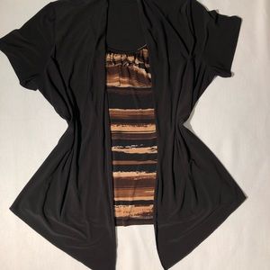 Black and Brown Blouse